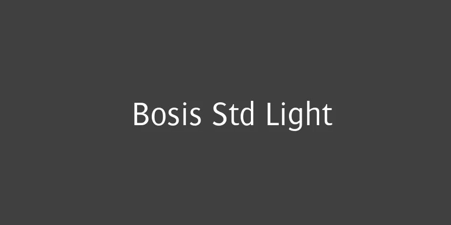 Fonte Bosis Std Light