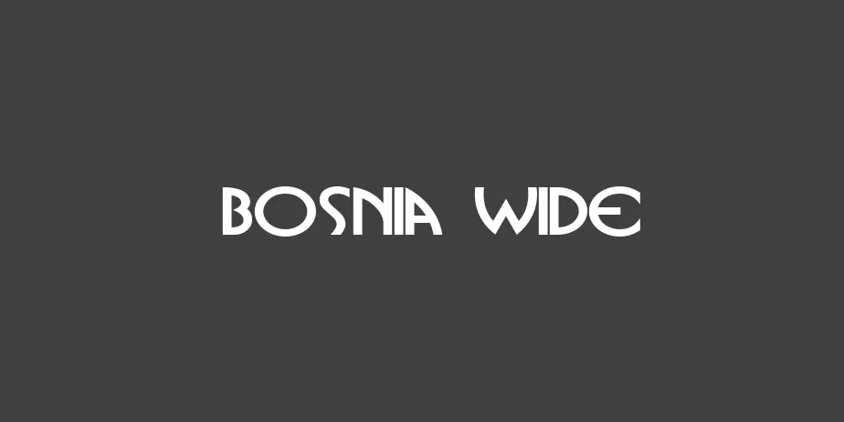 Fonte Bosnia Wide