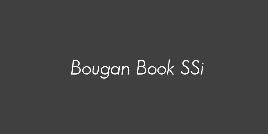 Fonte Bougan Book SSi