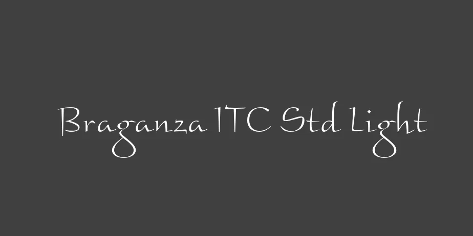 Fonte Braganza ITC Std Light