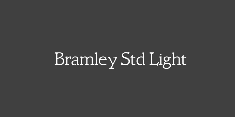 Fonte Bramley Std Light