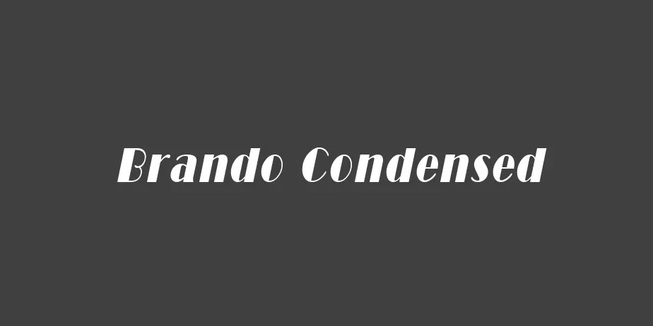 Fonte Brando Condensed