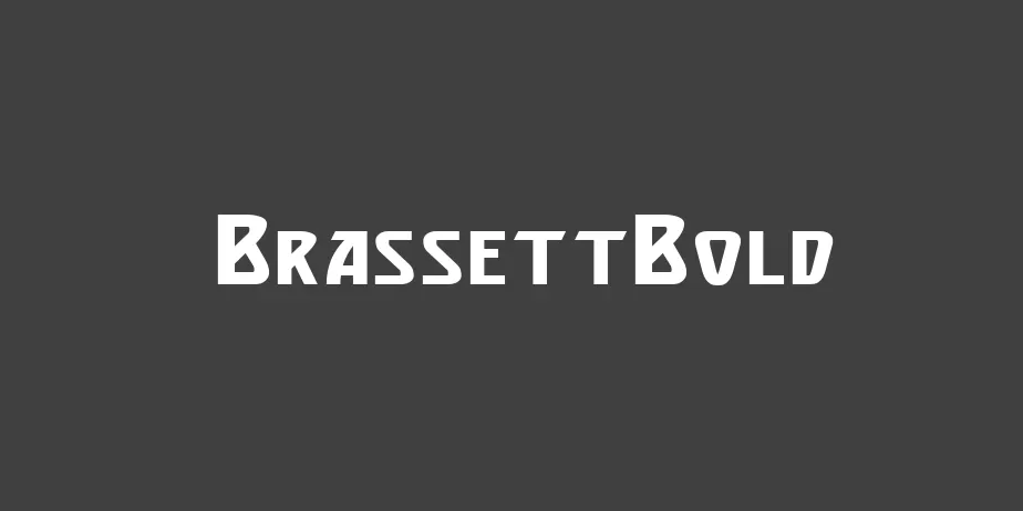 Fonte BrassettBold