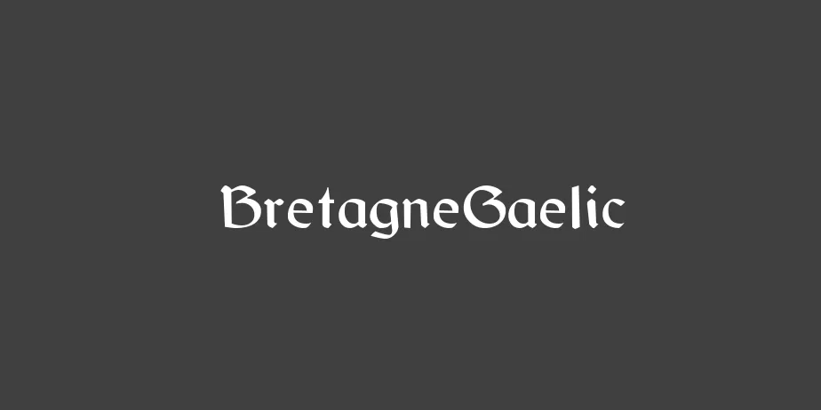 Fonte BretagneGaelic