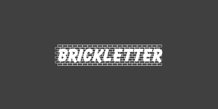 Fonte Brickletter