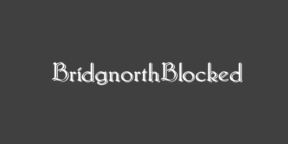 Fonte BridgnorthBlocked