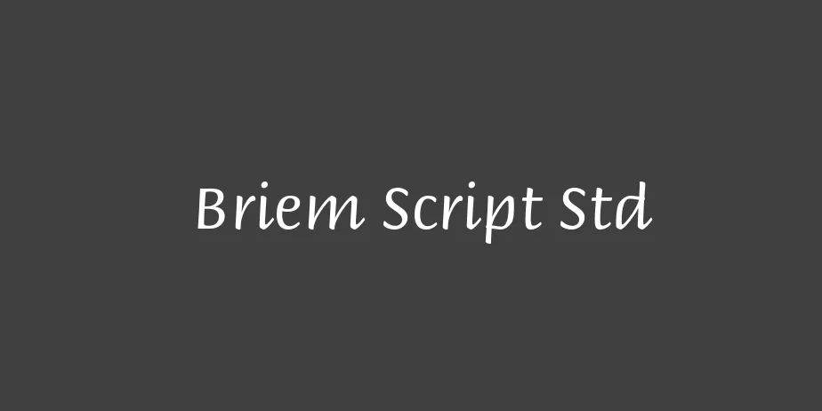 Fonte Briem Script Std