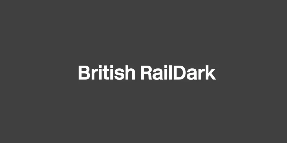 Fonte British RailDark