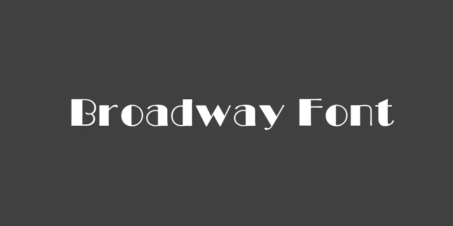 Fonte Broadway Font