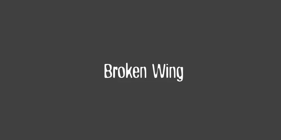 Fonte Broken Wing