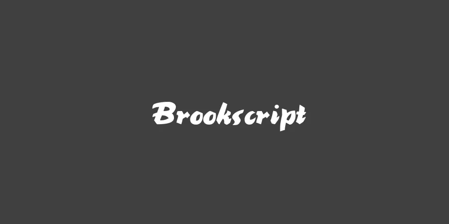 Fonte Brookscript