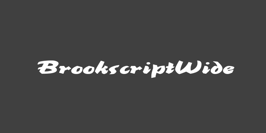 Fonte BrookscriptWide