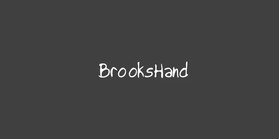 Fonte BrooksHand