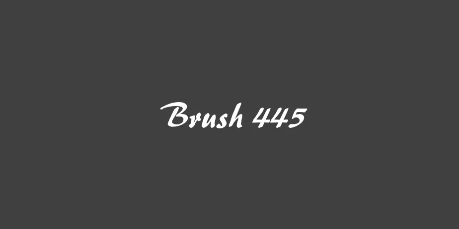 Fonte Brush 445