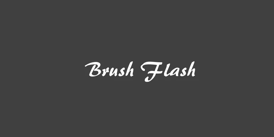 Fonte Brush Flash