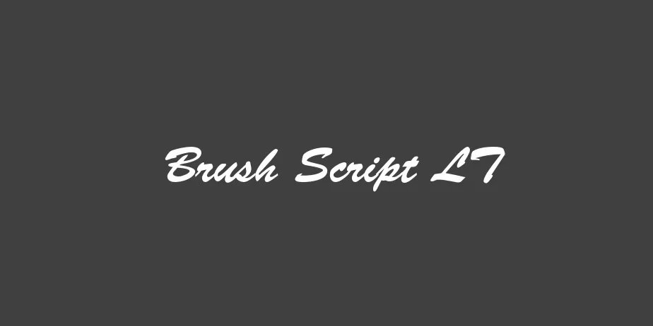 Fonte Brush Script LT