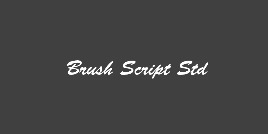 Fonte Brush Script Std