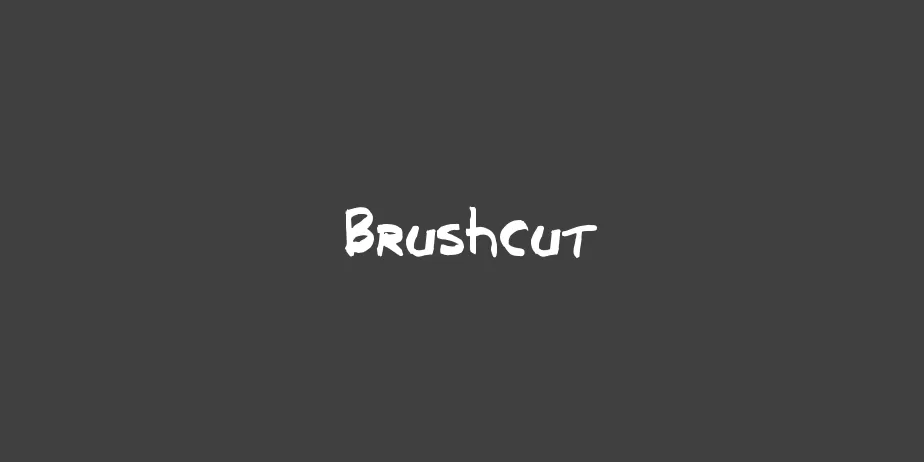 Fonte Brushcut