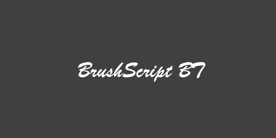 Fonte BrushScript BT