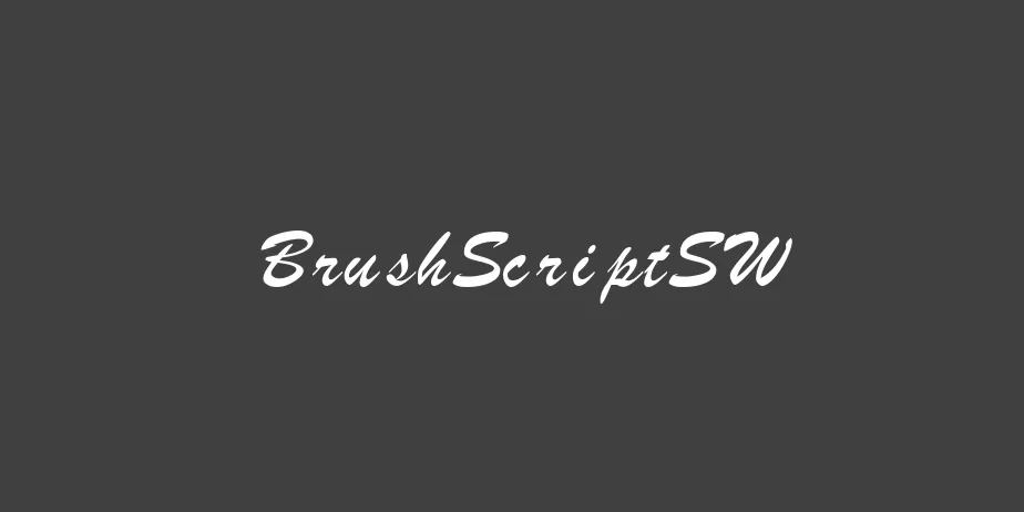 Fonte BrushScriptSW