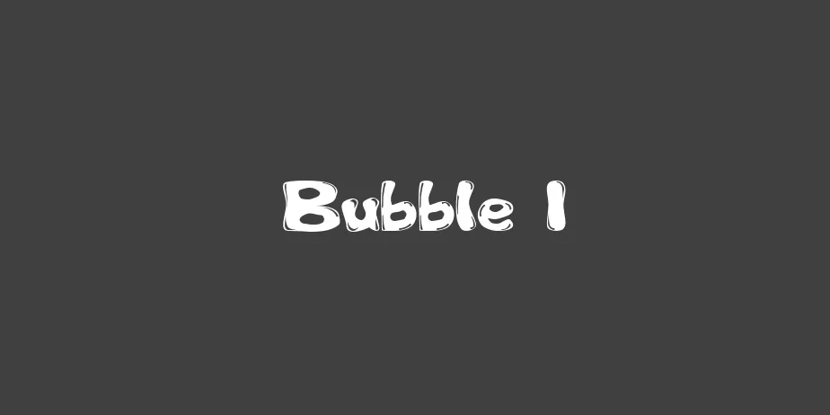 Fonte Bubble 1