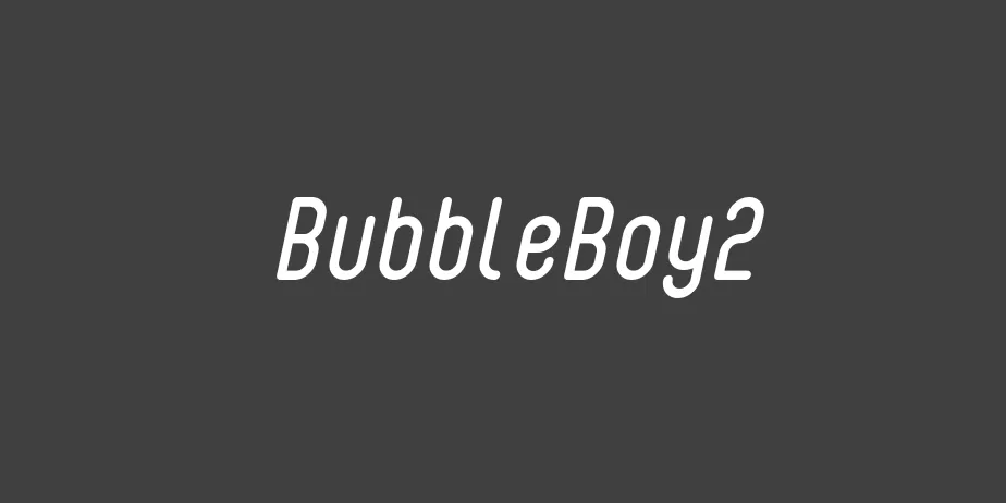 Fonte BubbleBoy2