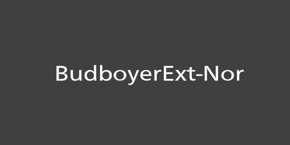 Fonte BudboyerExt-Nor