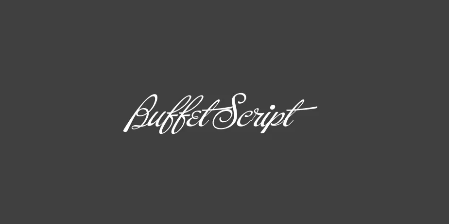 Fonte Buffet Script