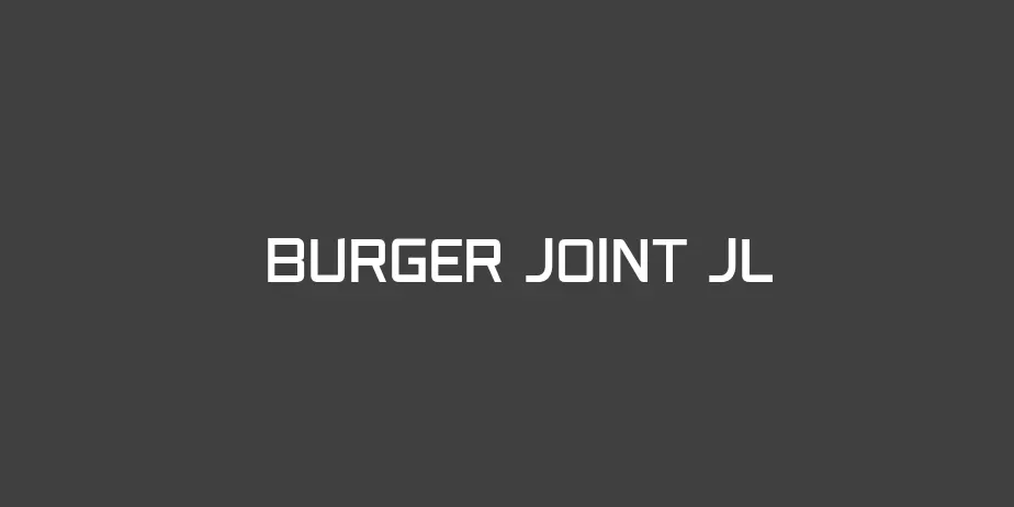Fonte Burger Joint JL