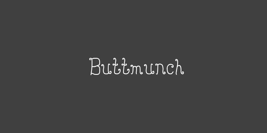 Fonte Buttmunch