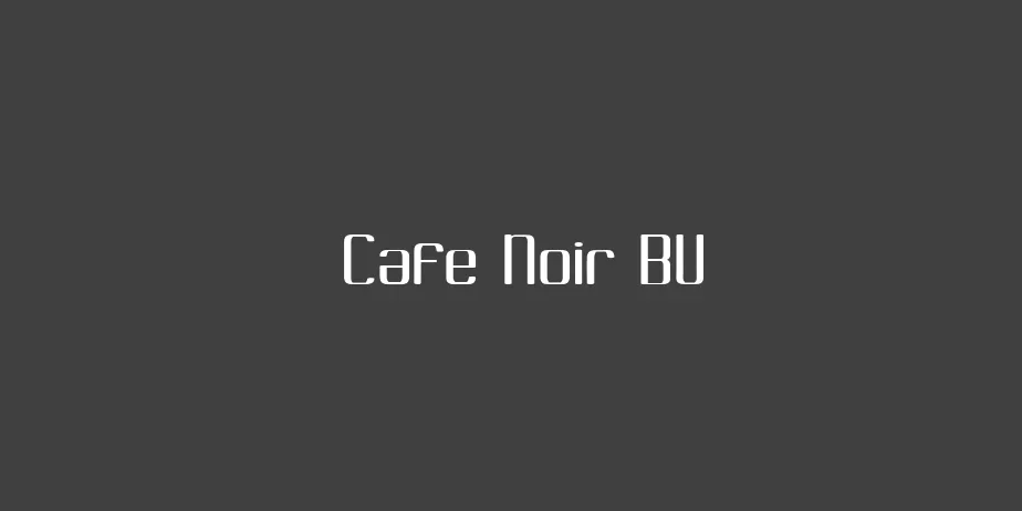 Fonte Cafe Noir BV