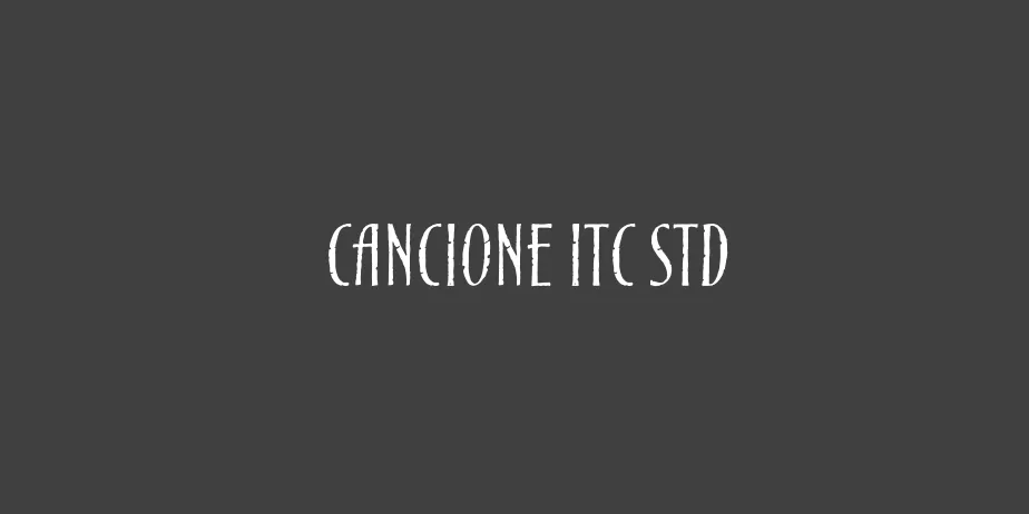 Fonte Cancione ITC Std