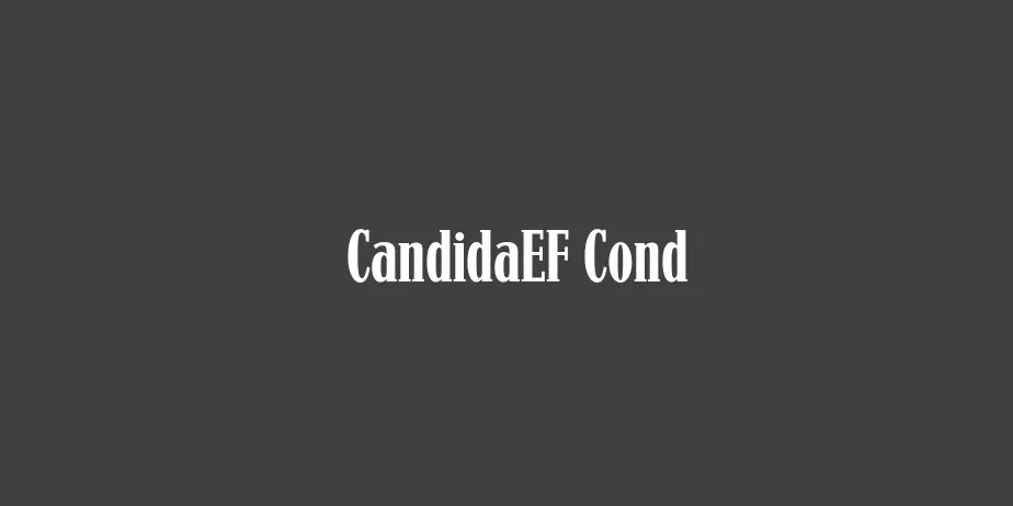 Fonte CandidaEF Cond