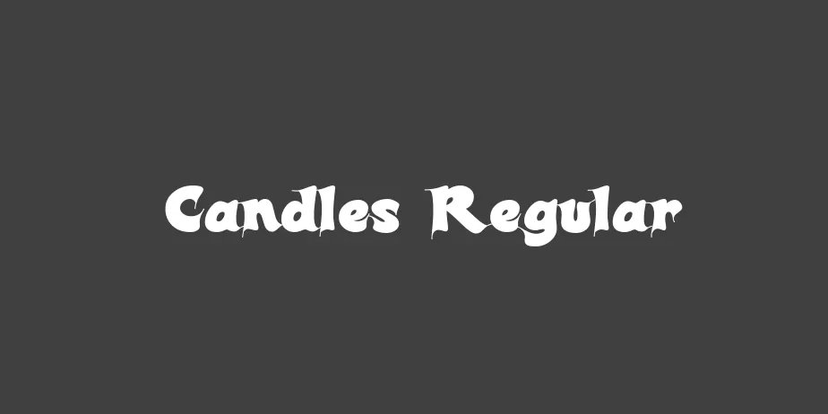 Fonte Candles Regular