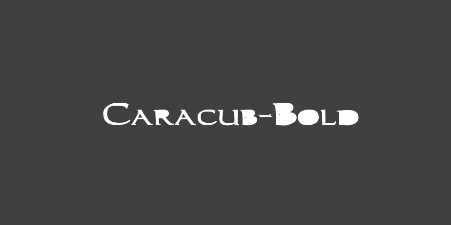 Fonte Caracub-Bold