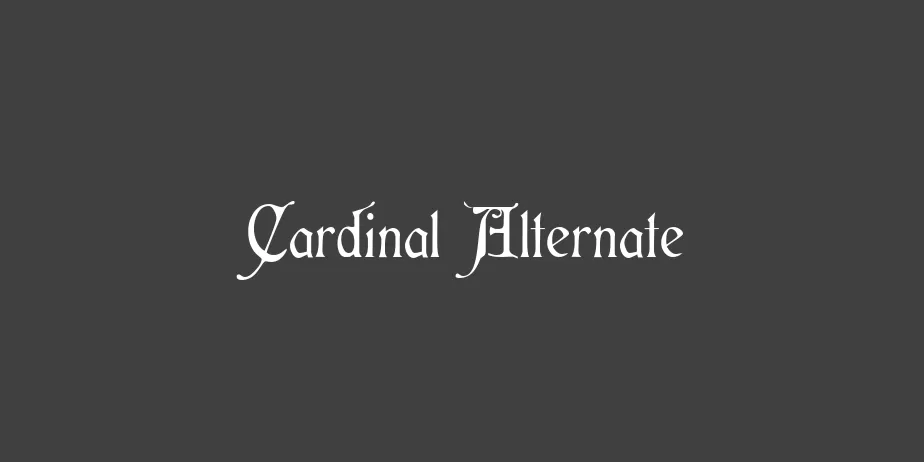 Fonte Cardinal Alternate