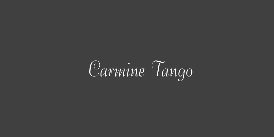 Fonte Carmine Tango