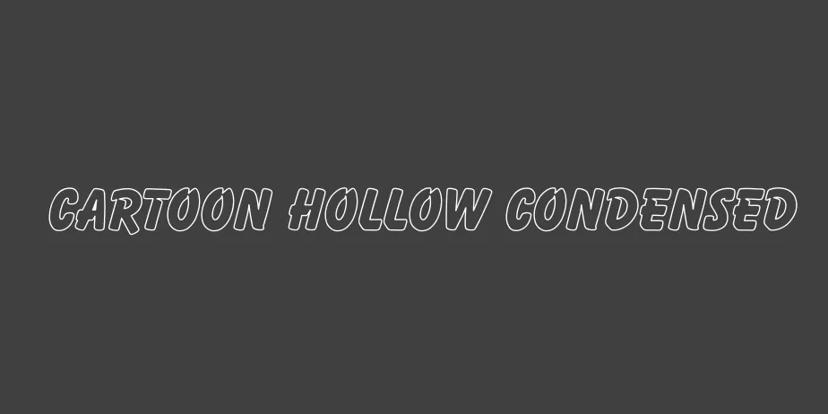 Fonte Cartoon Hollow Condensed