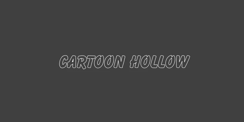 Fonte Cartoon Hollow