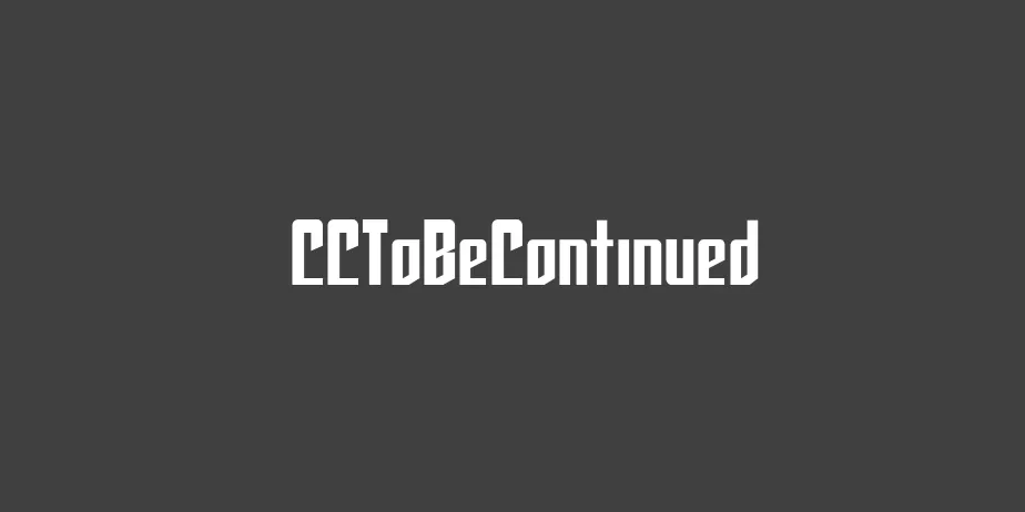 Fonte CCToBeContinued