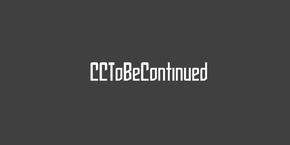 Fonte CCToBeContinued