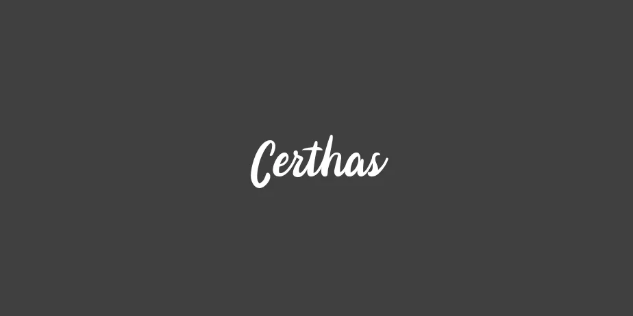 Fonte Certhas