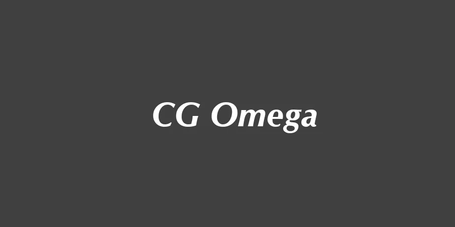 Fonte CG Omega