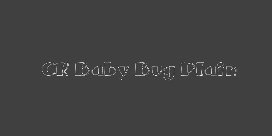 Fonte CK Baby Bug Plain