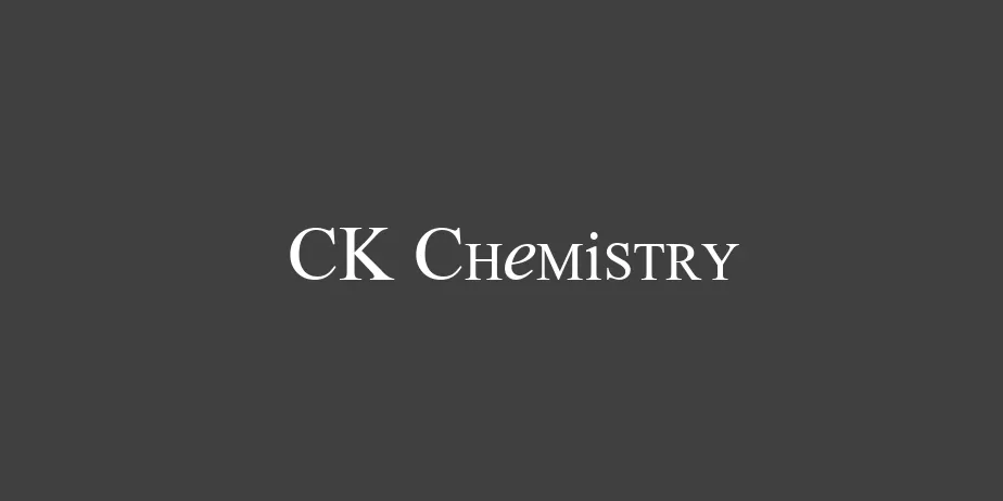 Fonte CK Chemistry