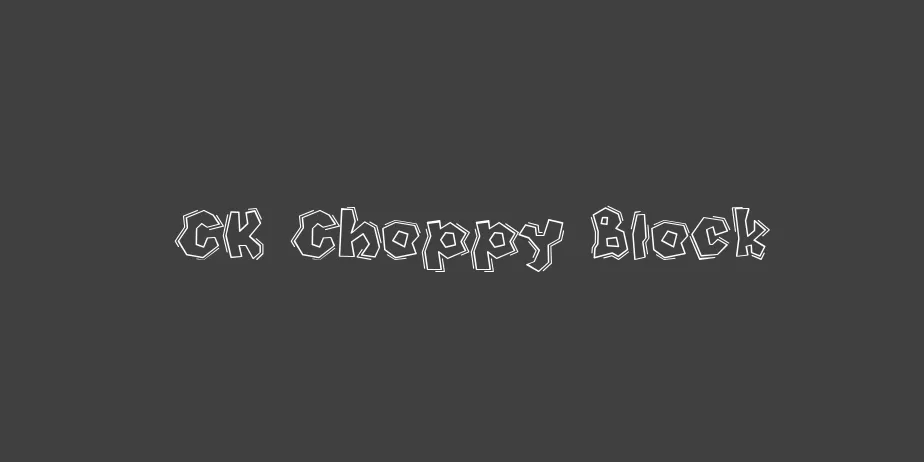 Fonte CK Choppy Block