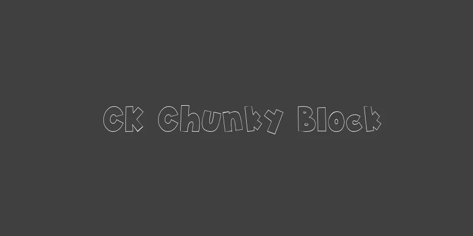 Fonte CK Chunky Block