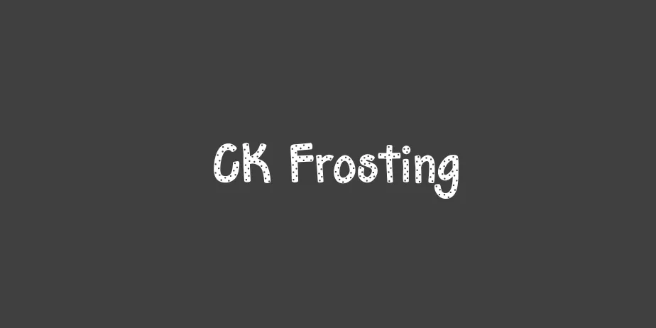 Fonte CK Frosting