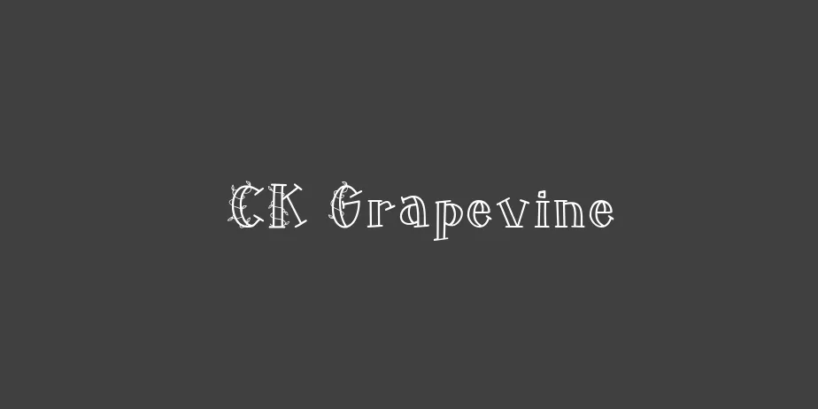 Fonte CK Grapevine