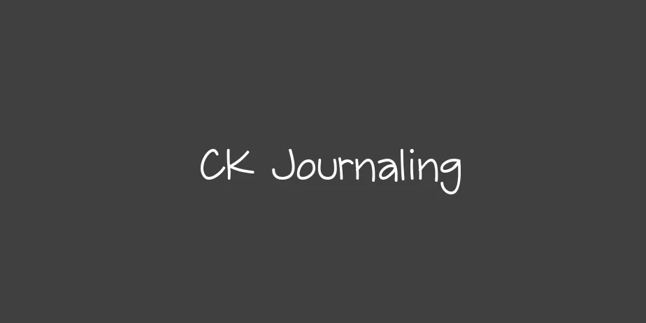 Fonte CK Journaling